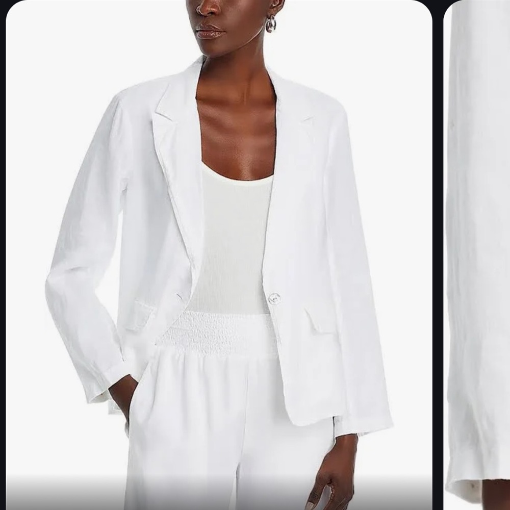 Bella Dahl 100% Linen blazer in white size small.  Never worn